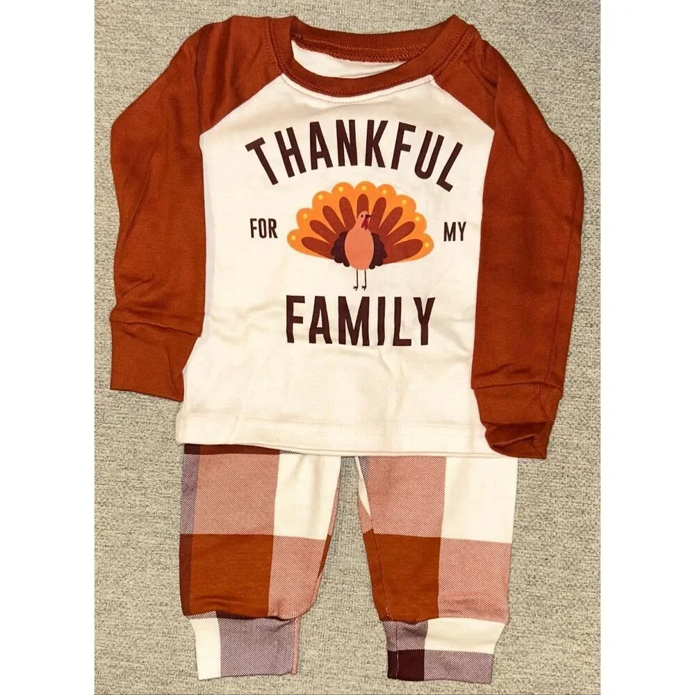 The Children’s Place Thanksgiving Pajamas size 0-3 mos